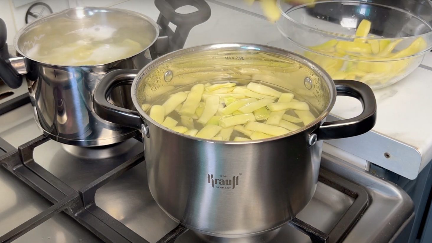 вкусная картошка со стручковой фасолью