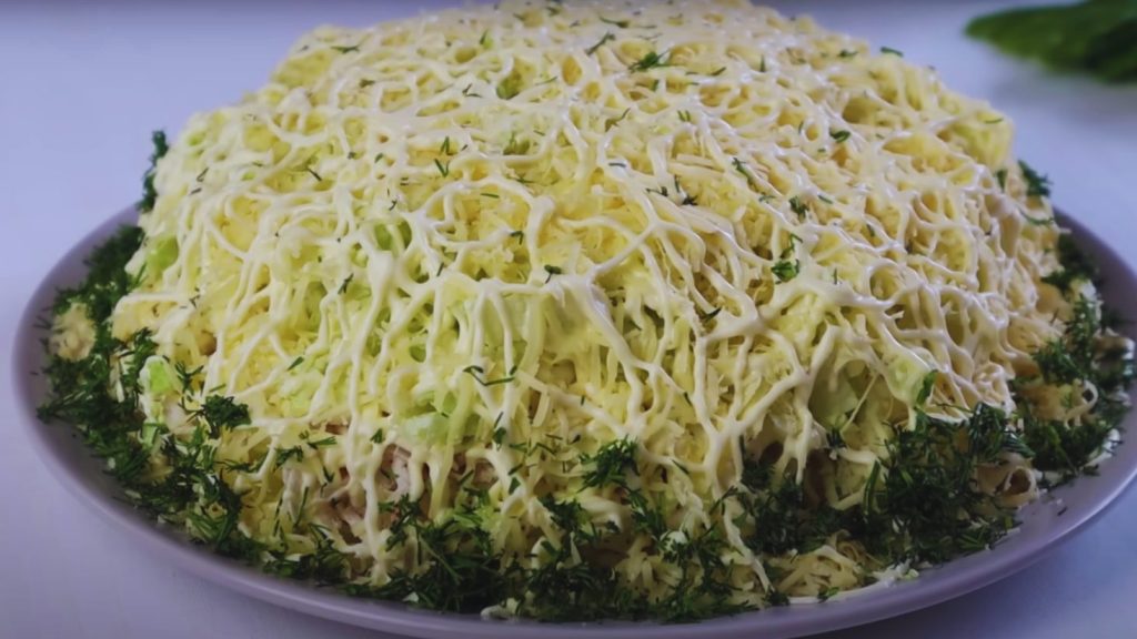 салат Лебединий пух