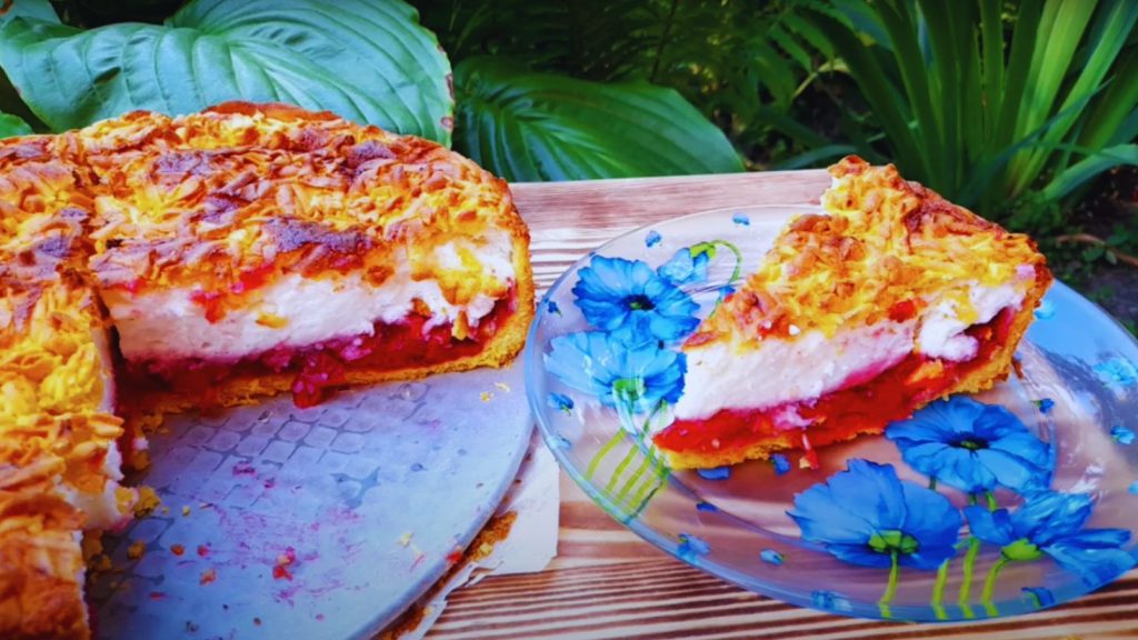 вишневий пиріг з кремом-суфле