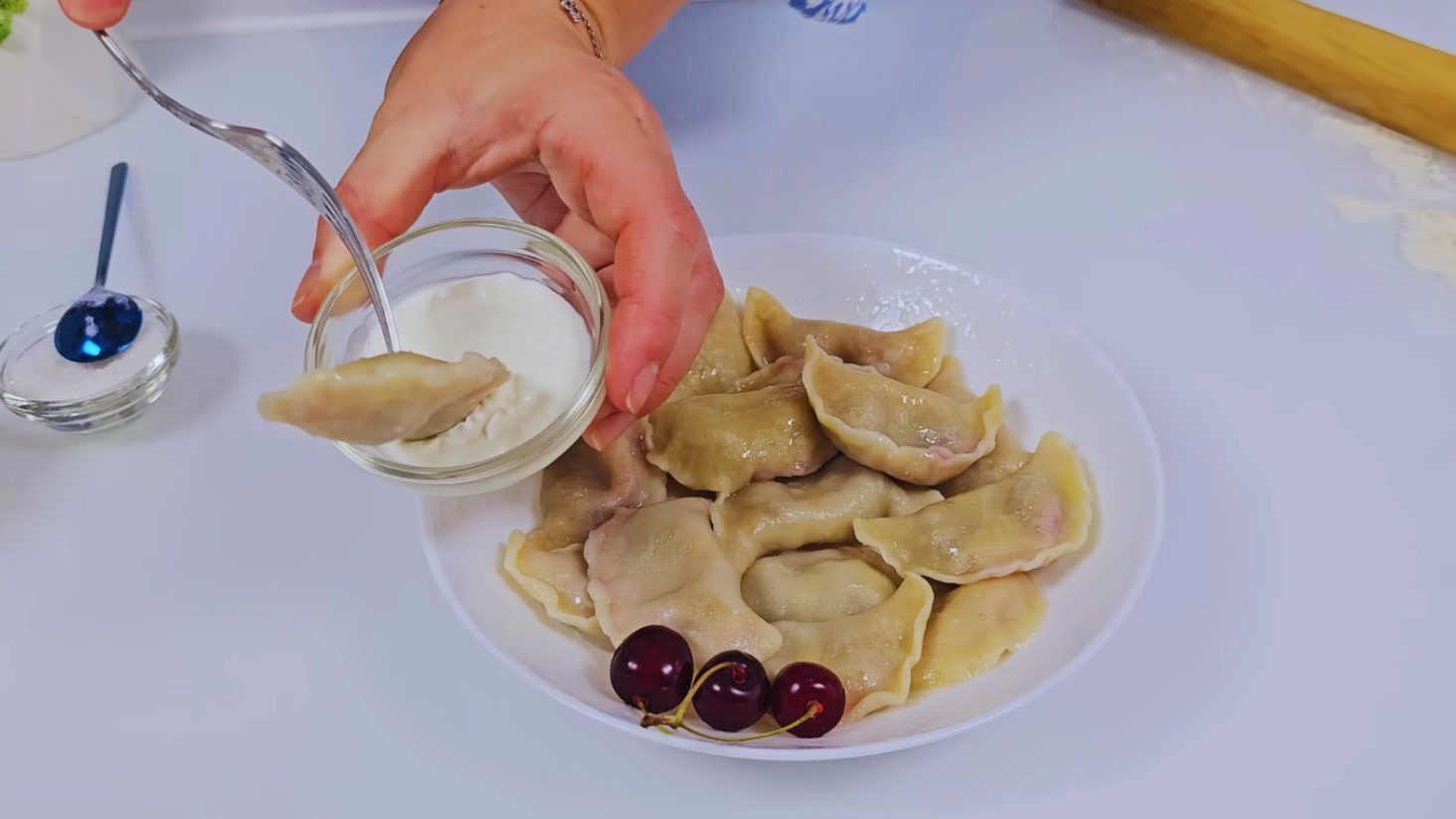вареники з вишнями рецепт