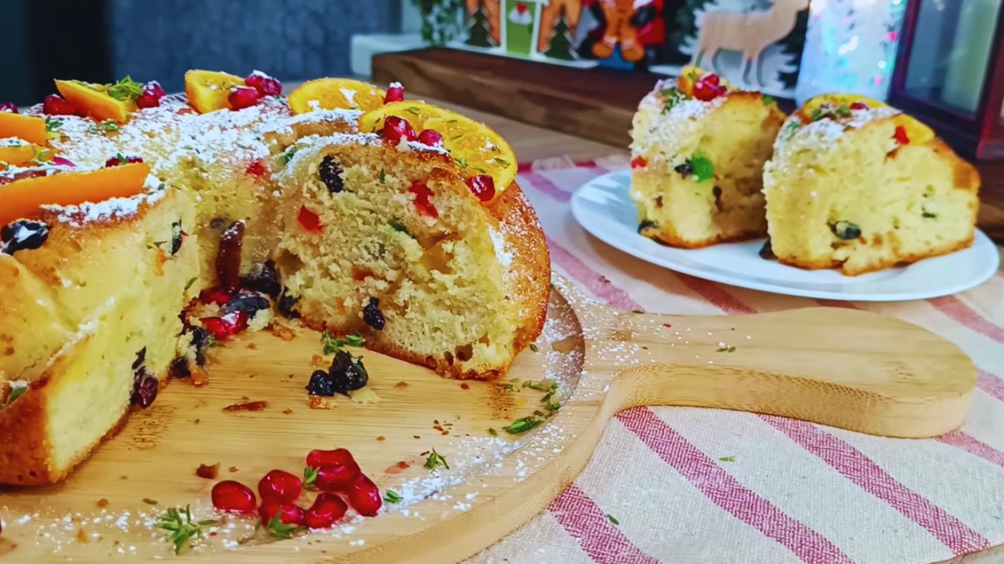 рецепт різдвяного кекса до чаю