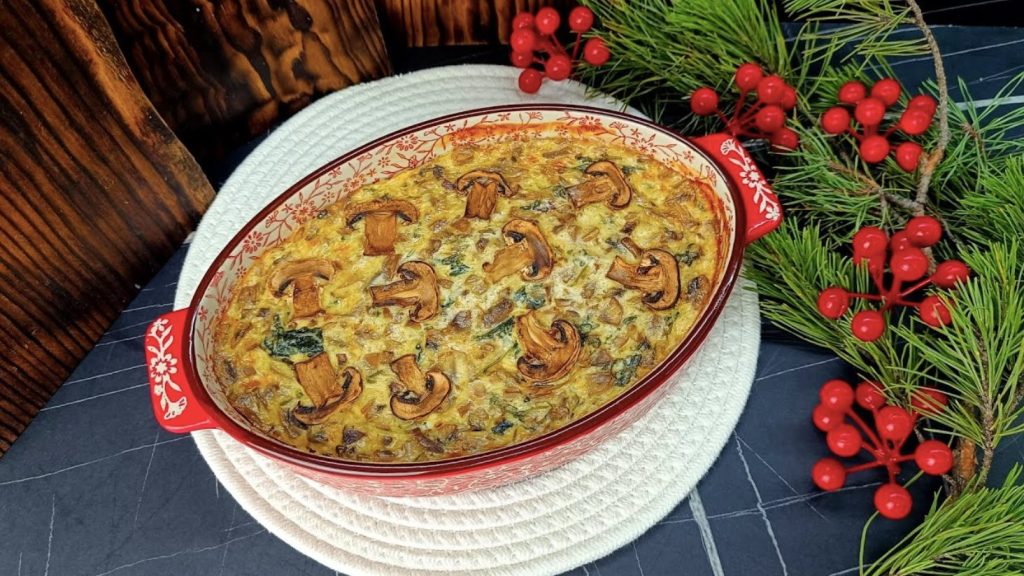 рецепт грибної запіканки