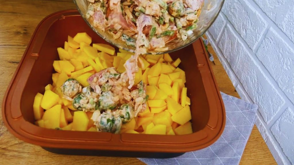 картопля з м’ясом та овочами