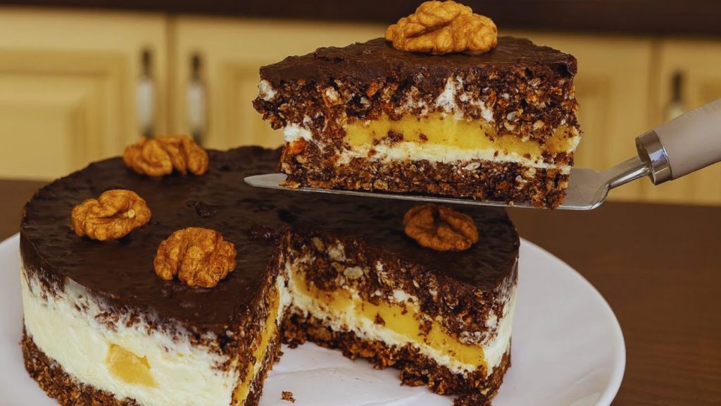 торт без випічки, без цукру і без борошна