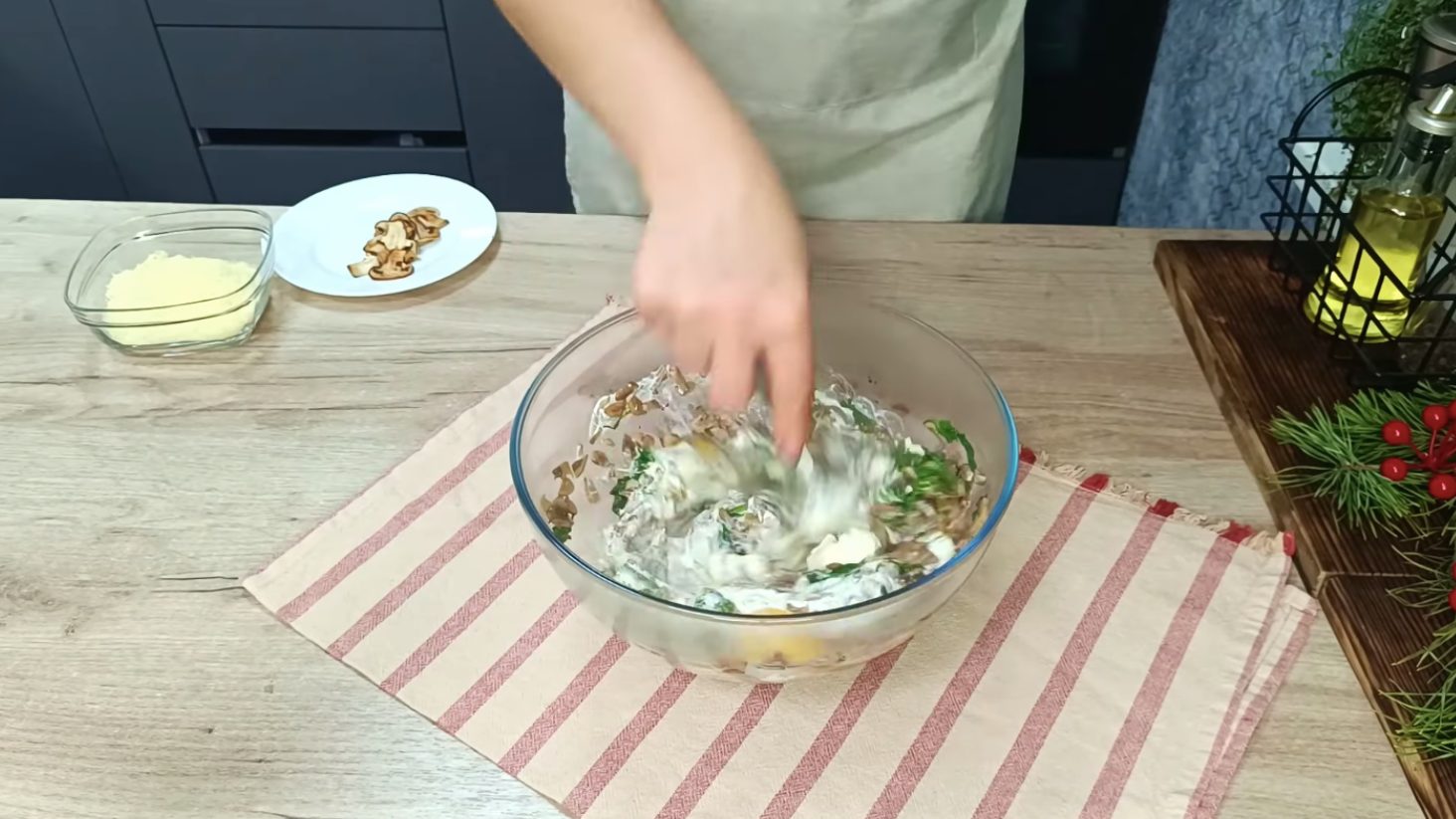 запіканка з печерицями