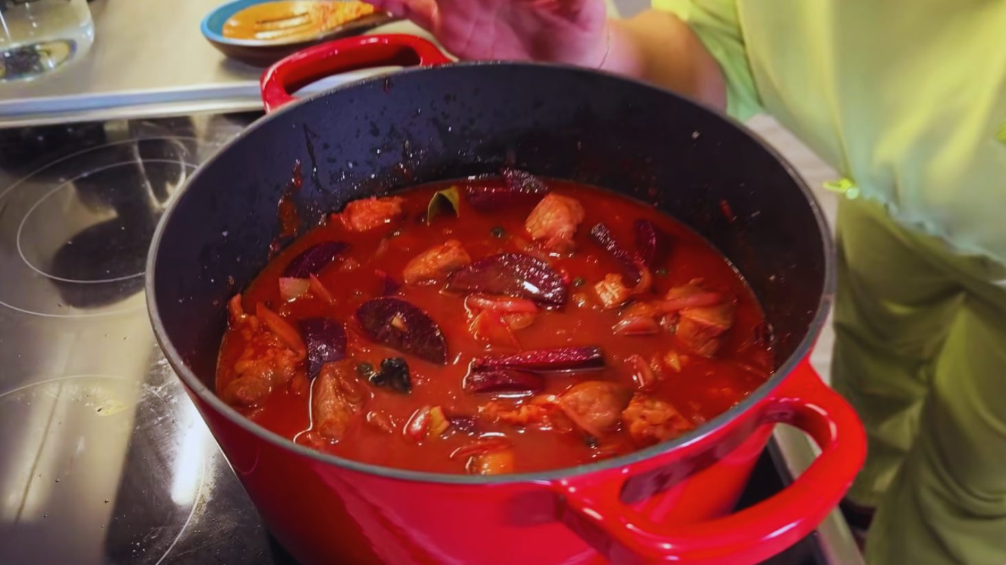 рецепт шпундри зі свинини та буряка