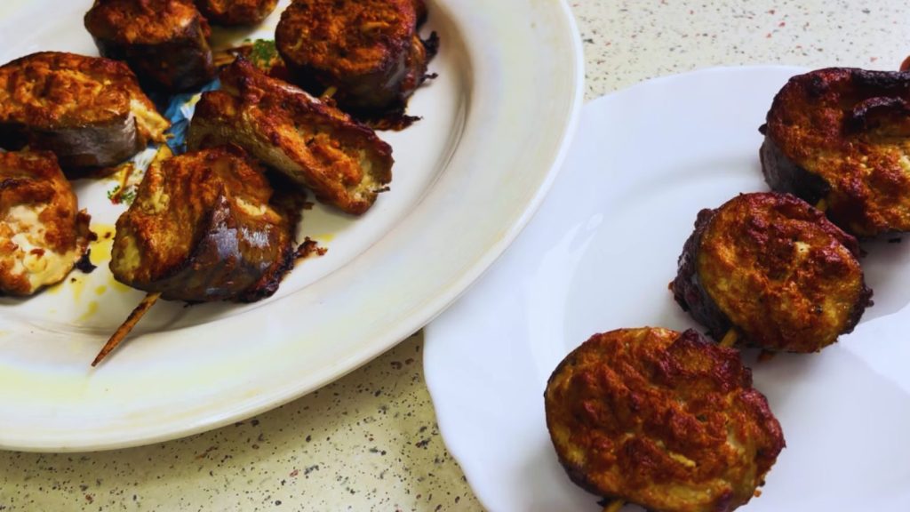 шашлички зі скумбрії в духовці