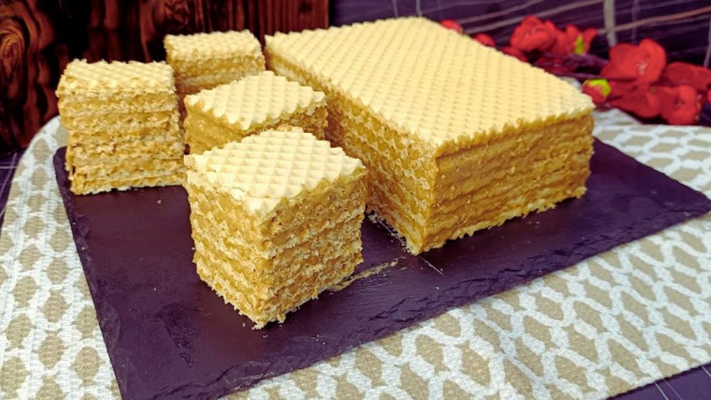 вафельний торт без випічки